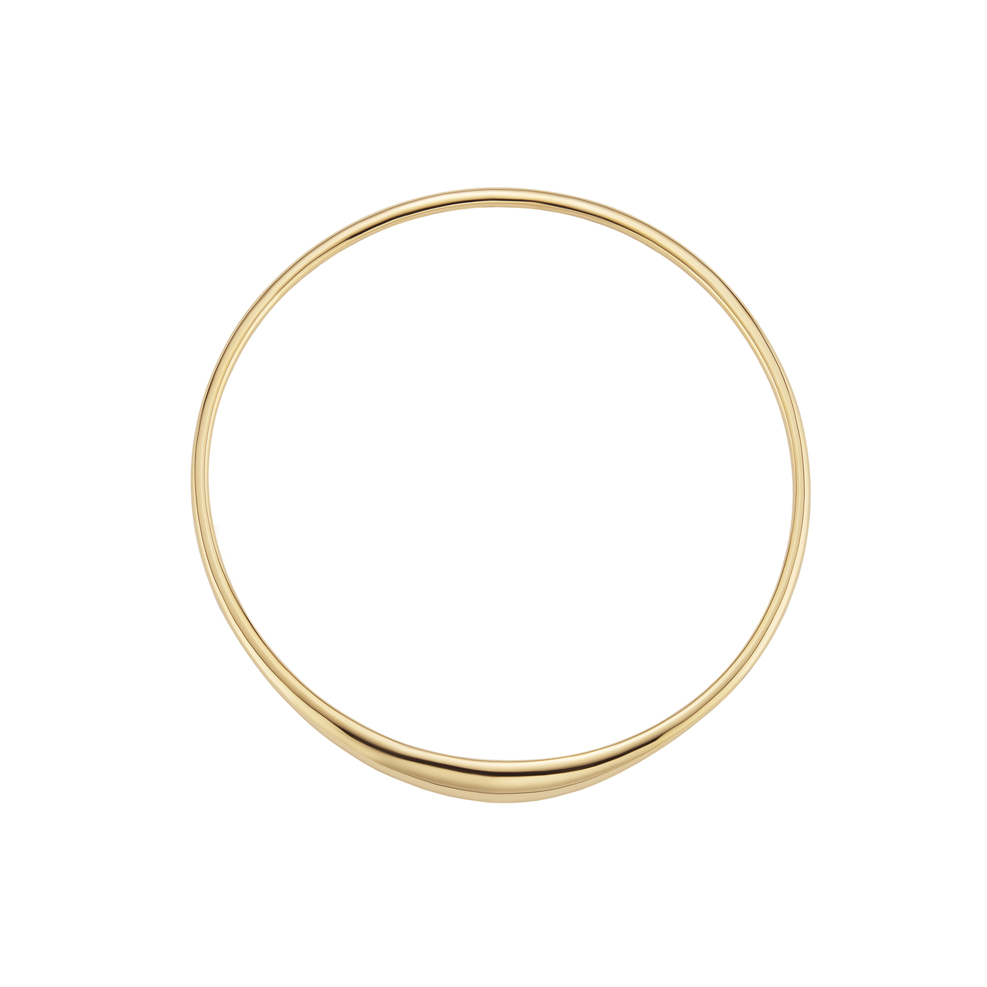 Molten Gold Round Bangle