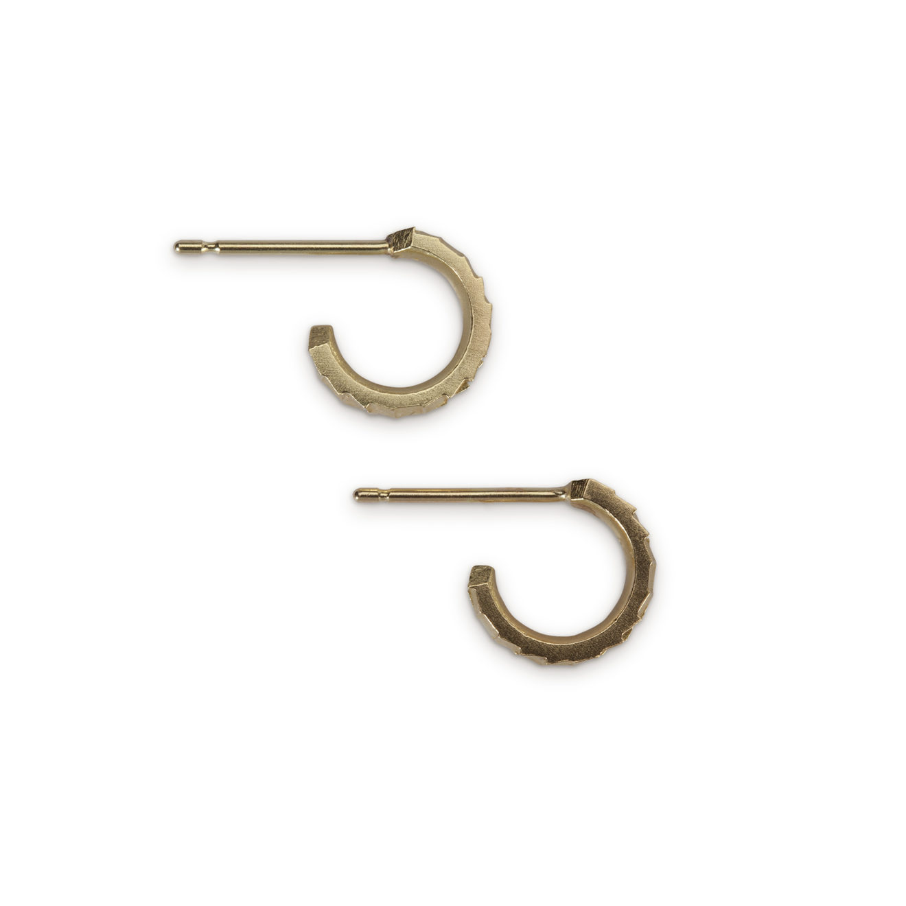 10mm square hoops_02 18 Karat Yellow Gold Double Square Hoop Huggie Earrings – Objet d'Emotion