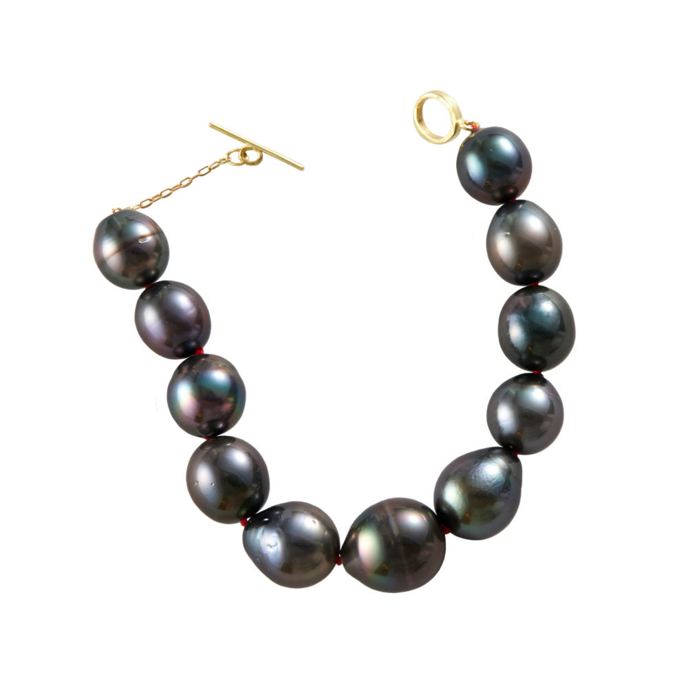 Black South Sea Pearls Bracelet – Irregular Pearls – Objet d'Emotion
