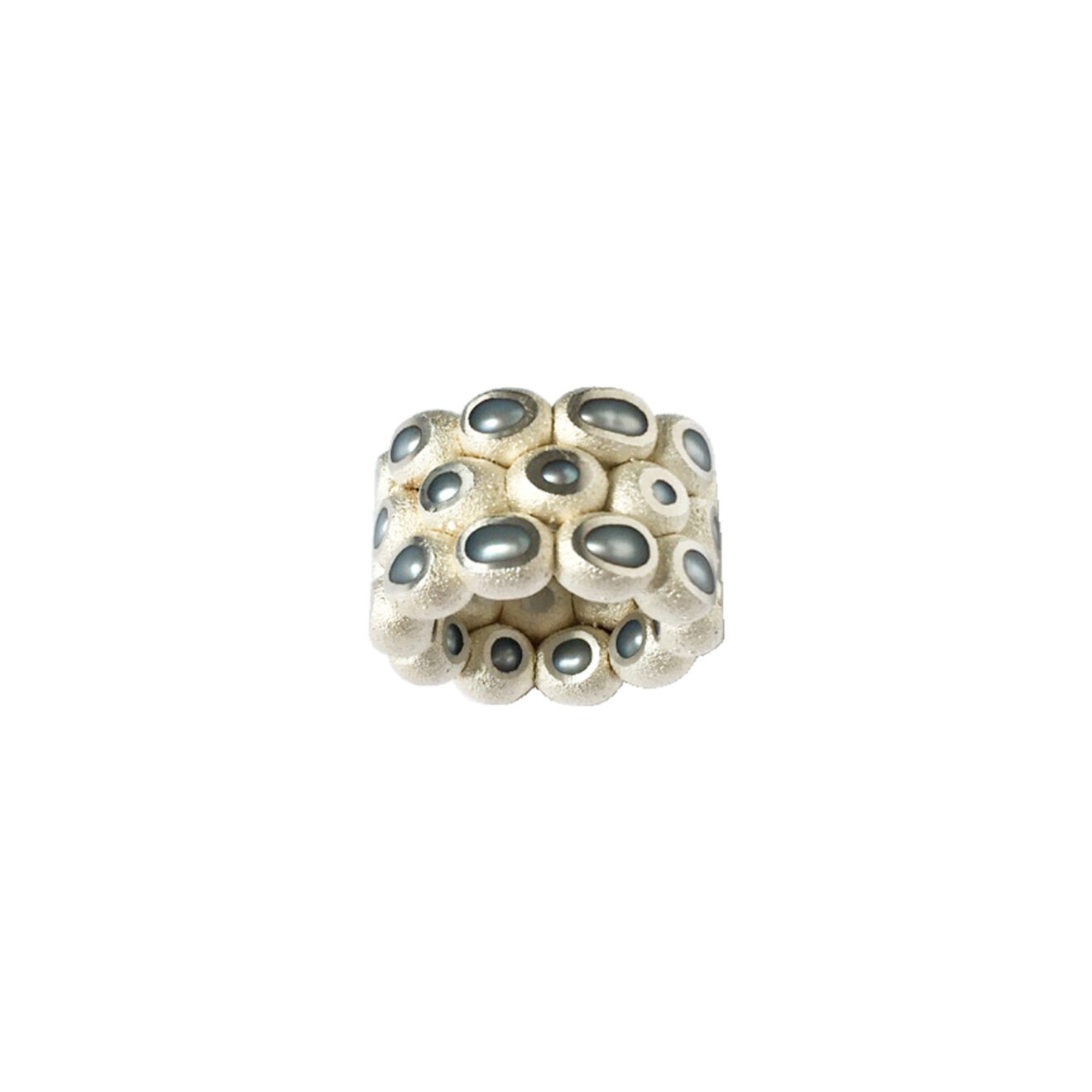 Ambroise D thick band Thick Pearl Ring Band