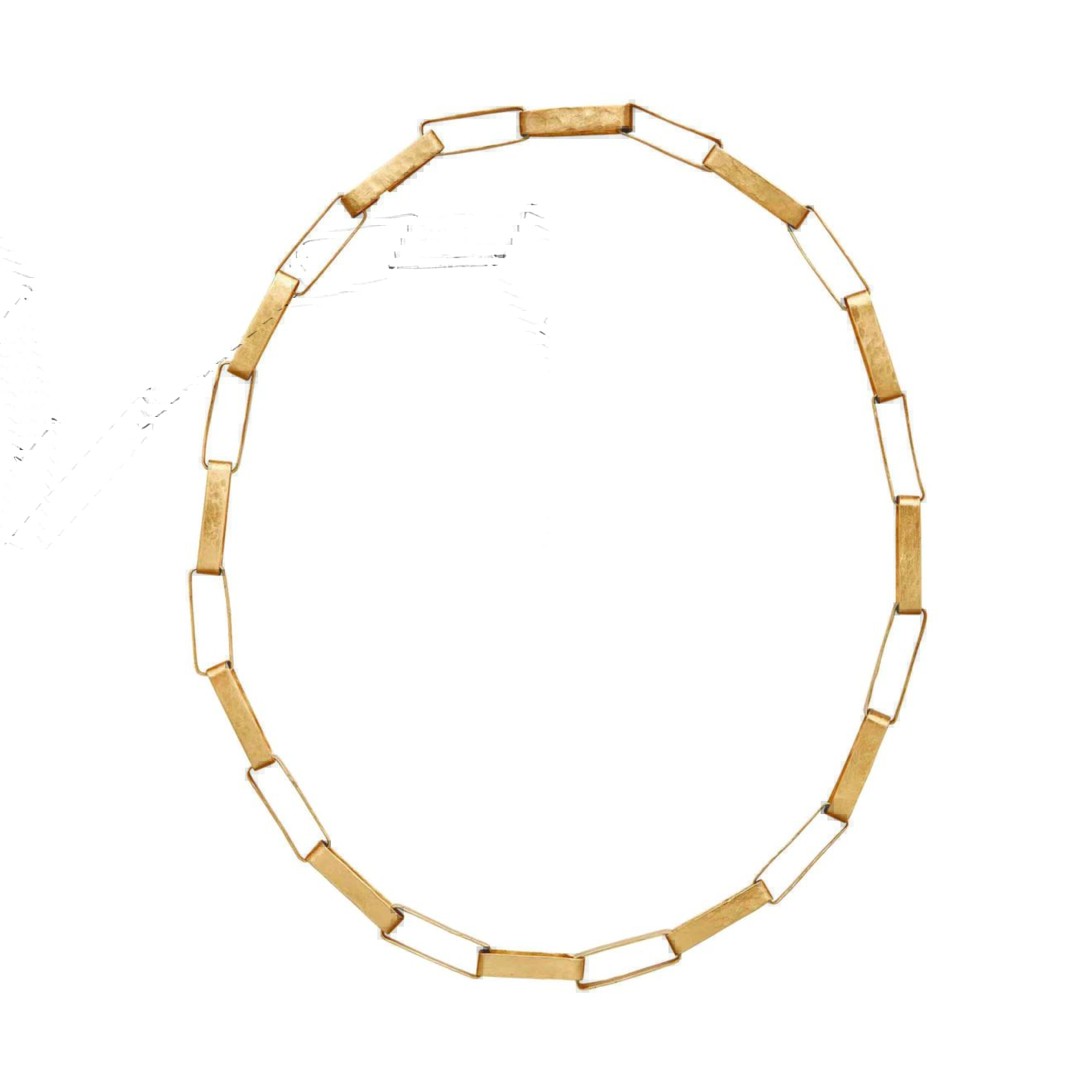 14k Gold Extra Large Paper Clip Chain Necklace - Zoe Lev Jewelry
