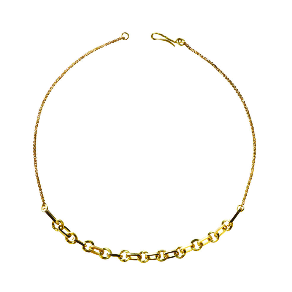 10k Gold 40cm Long necklace - Parisienne Necklace - Elhanati