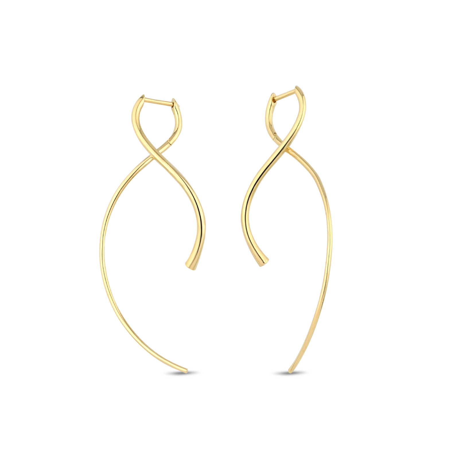 Double Helix Earrings in Gold and Platinum – Merrichase