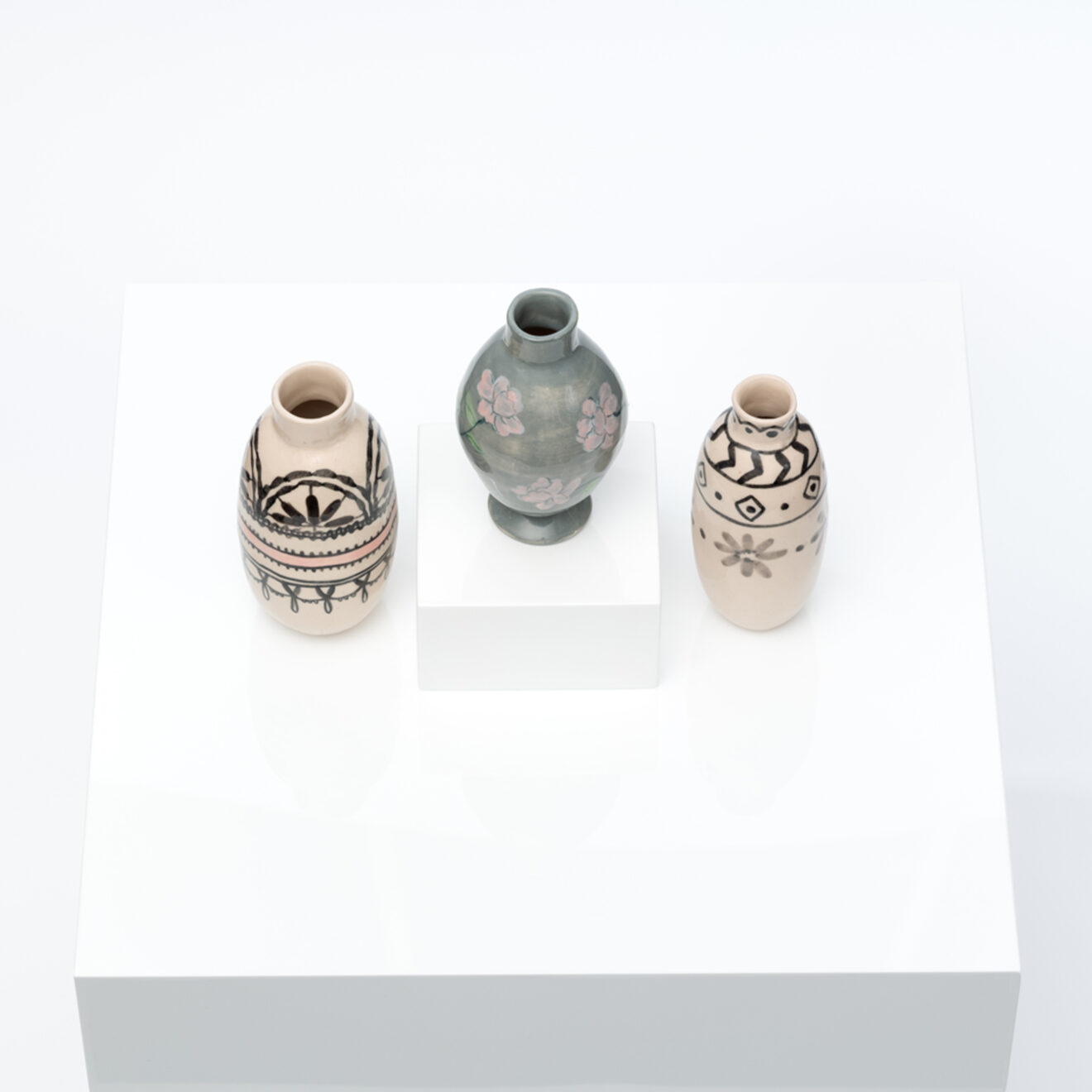 Cream And Black Geo Mini Pot