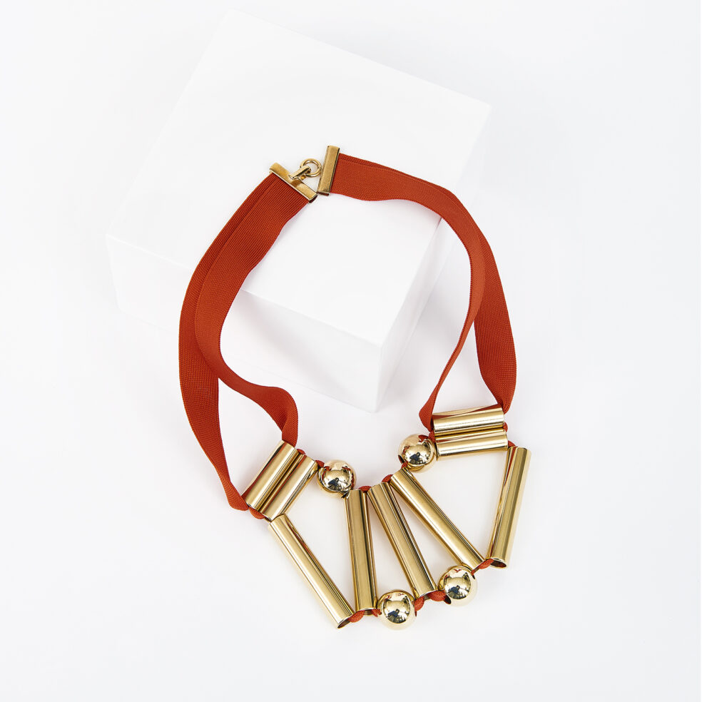 Tubes Gold Necklace