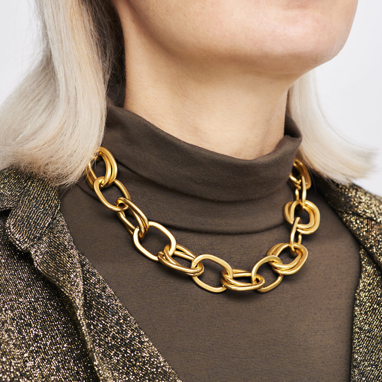 Annie_Costello_Brown_Link_Necklace_1 Link Necklace