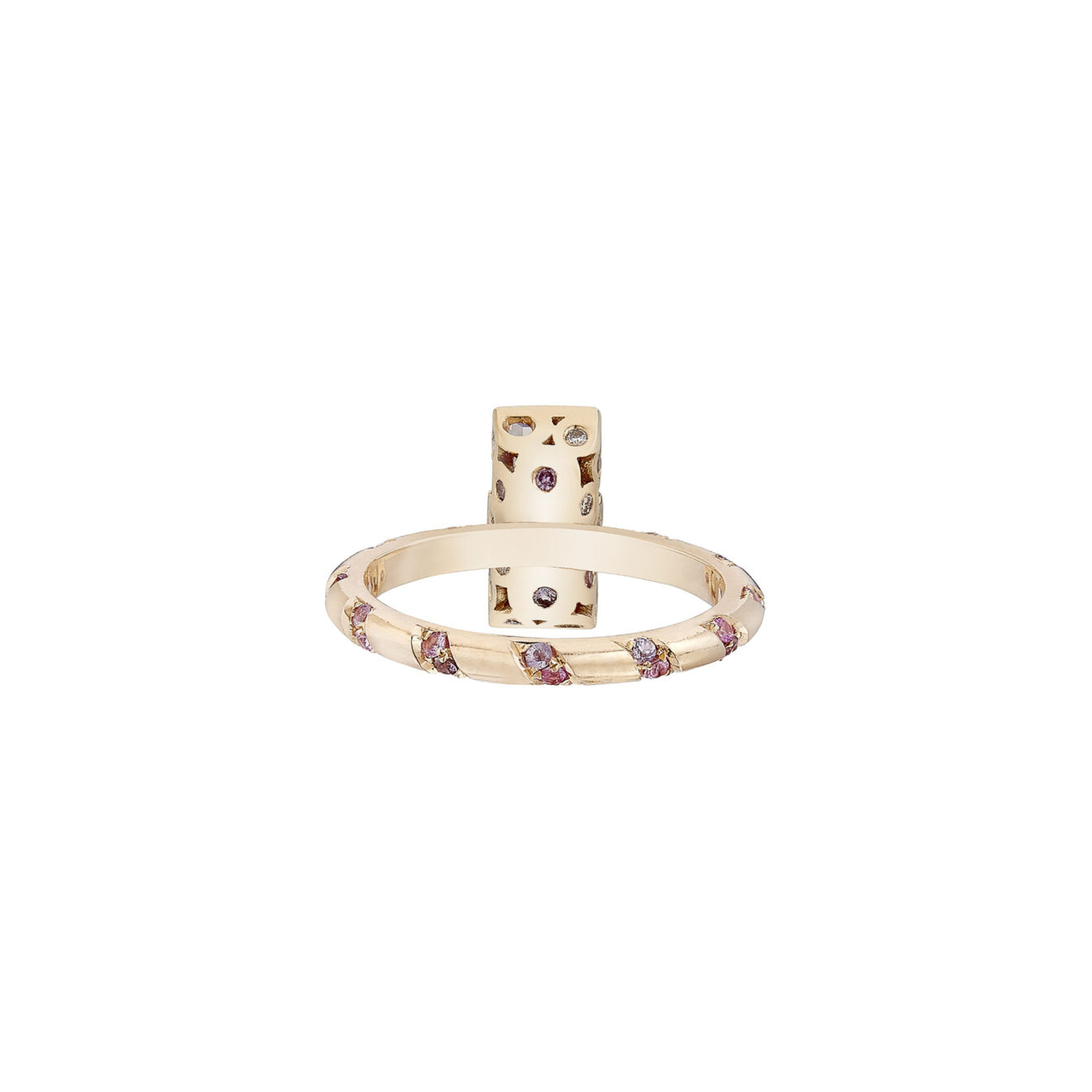 Memphis Bubble Pink Sapphire Ring