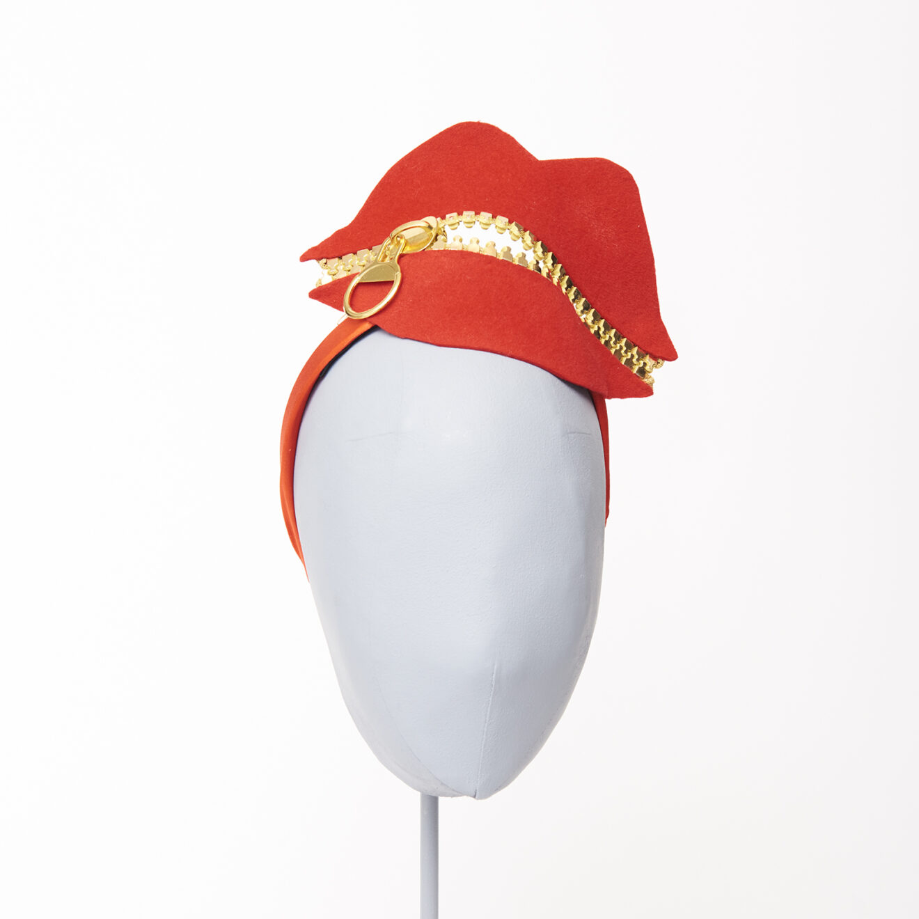 ACCESSORIES-20312 Felt Zip Lips Hairband