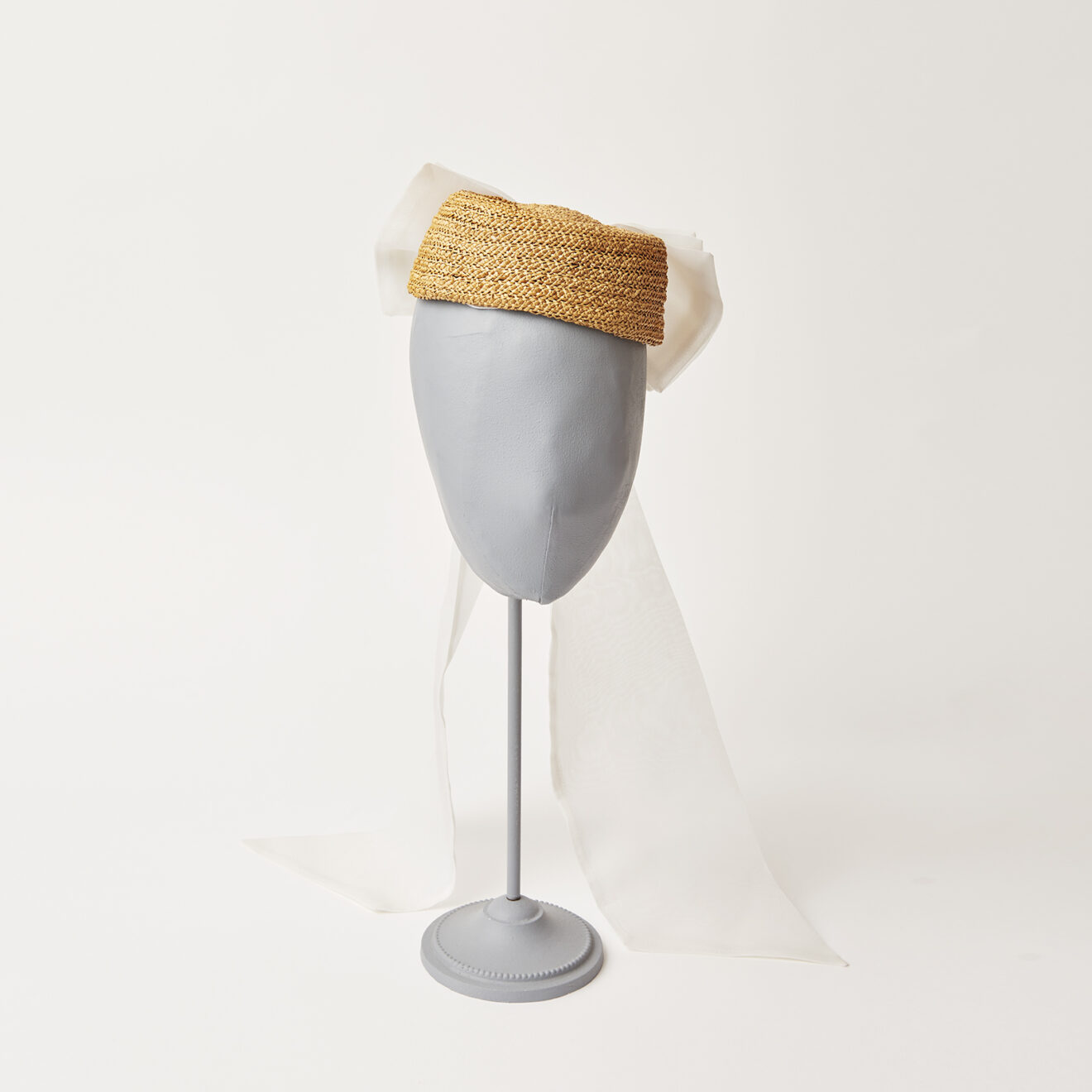 BRIDAL0031 Aimée Pillbox Hat