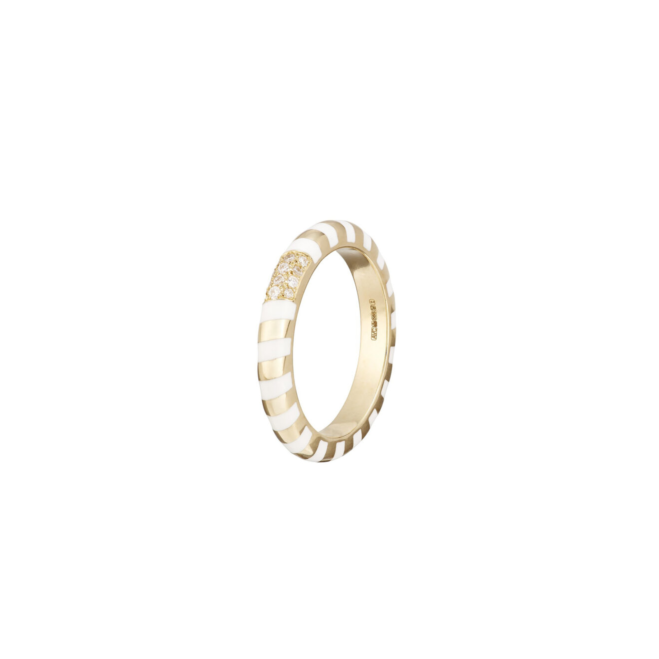 Memphis white diamond ring Memphis Candy White Diamond Pavé Band