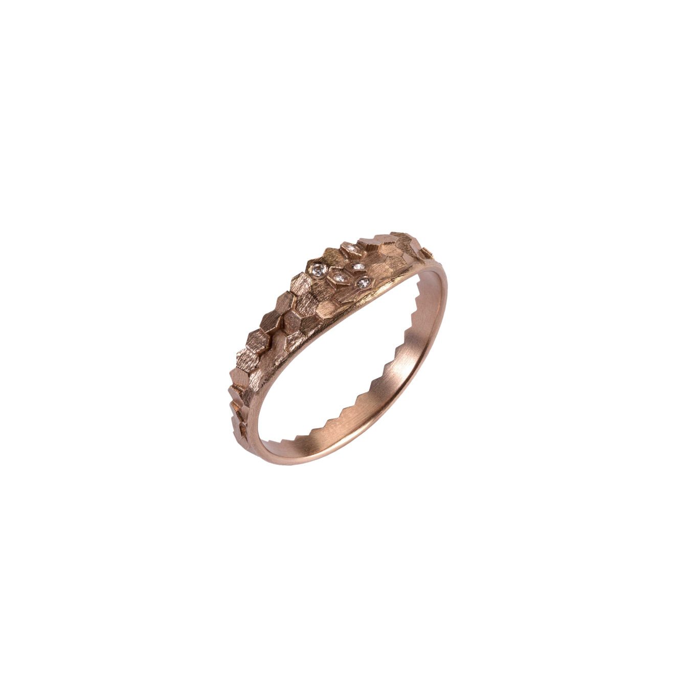 small hex horizon ring icy 1 Small Hex Horizon Ring