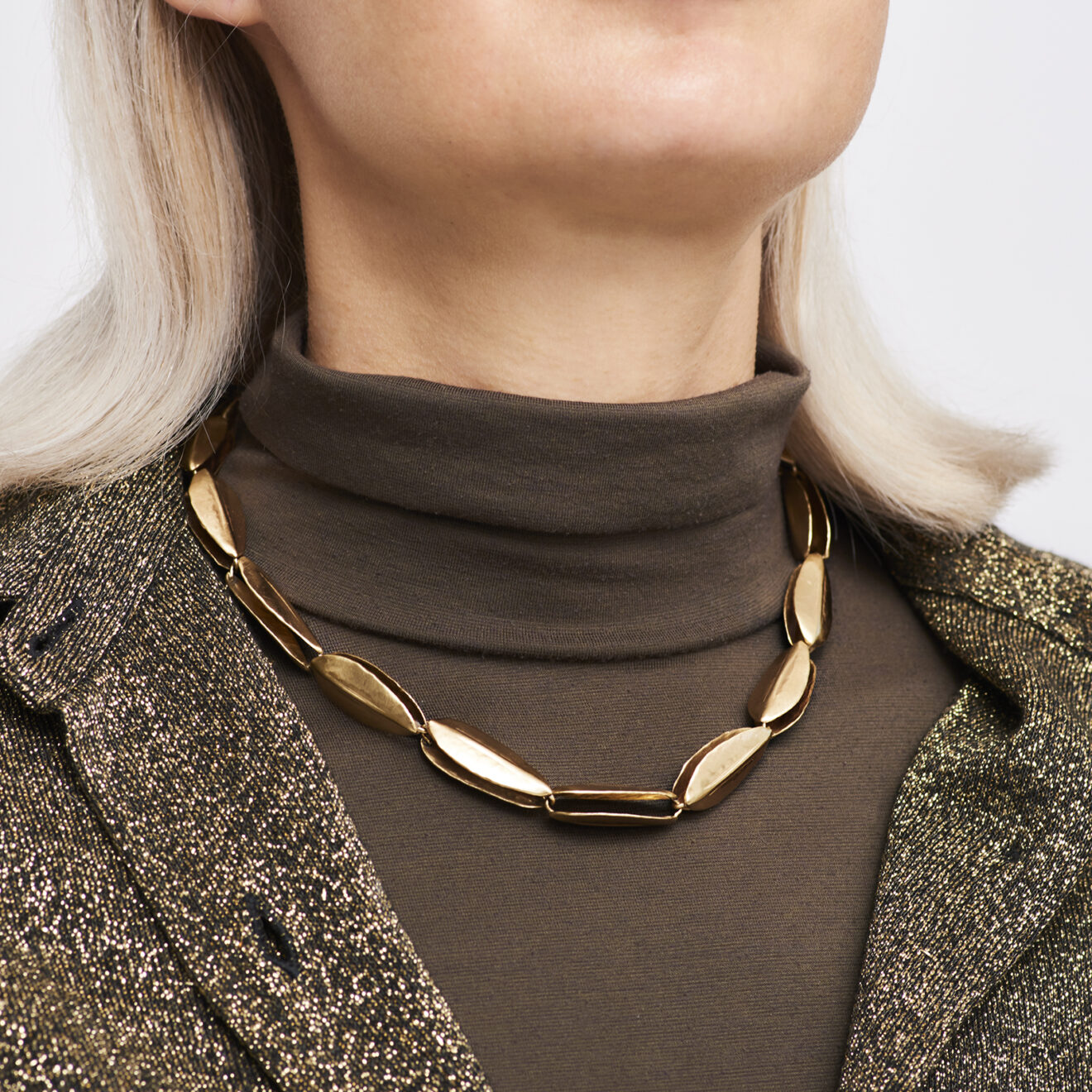 Julie_Cohn_Leaf_Chain_Necklace Leaf Link Necklace