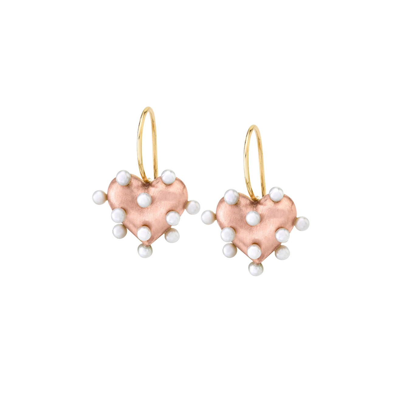 petite pin cushion earrings Petite Pin Cushion Heart Earrings