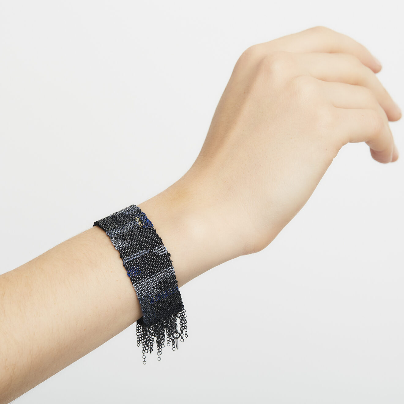 BODY-PARTS-OD-20954 Blue Mosaic Bracelet