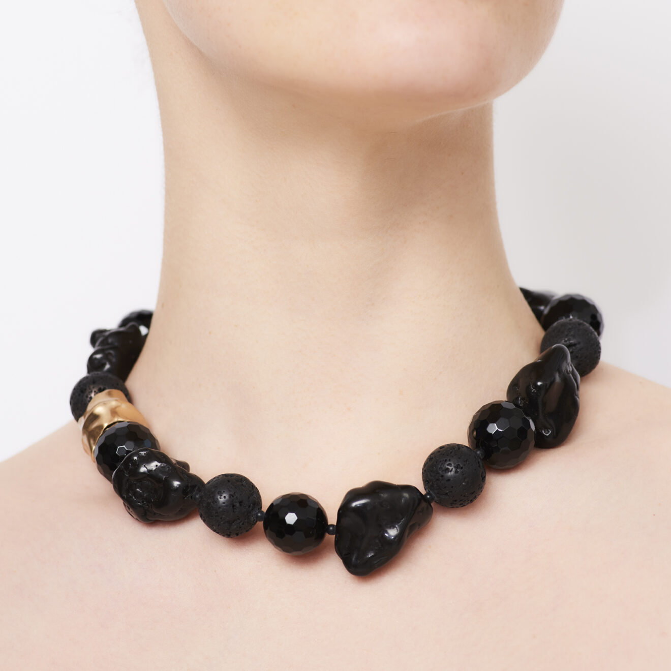 Julie_Cohn_Black_Necklace Molten Necklace