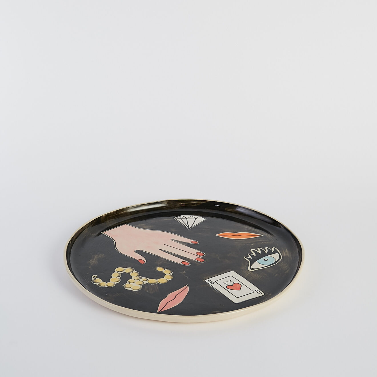 Valery in Wonderland Plate Black