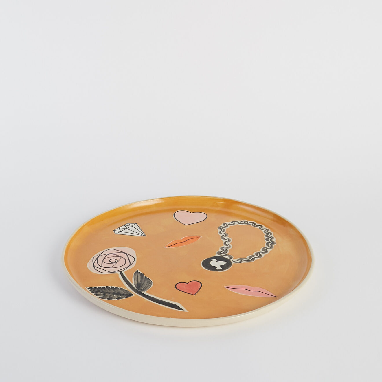 220309_Objet d’Emotion_82 Valery in Wonderland Plate Orange