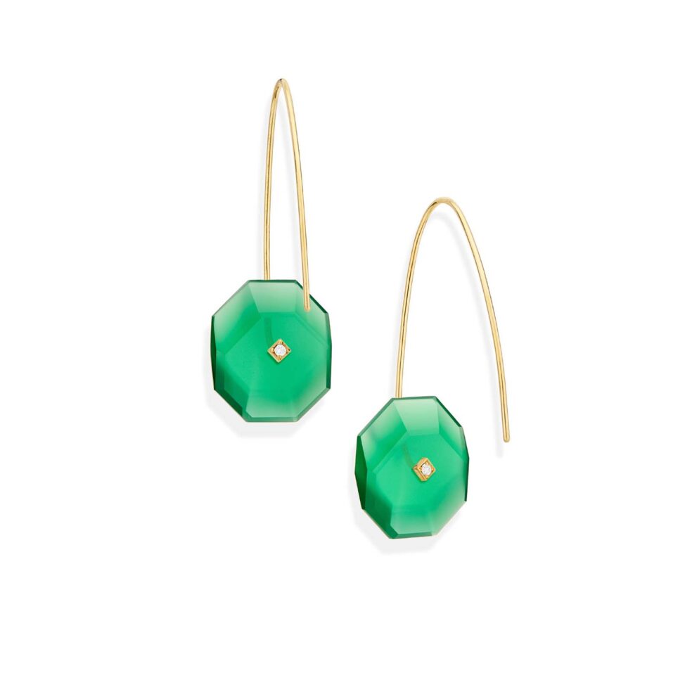 Reverse Fit Small Octagon Earrings