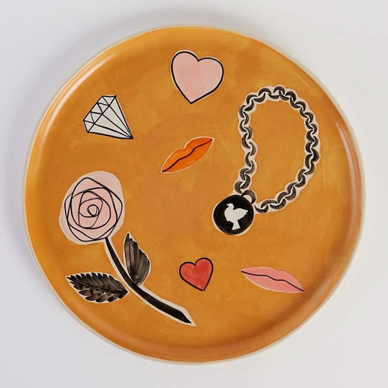 plate Valery in Wonderland Plate Orange