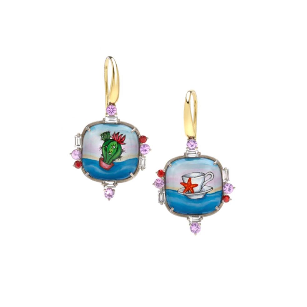 Whales at Wonderland earrings
