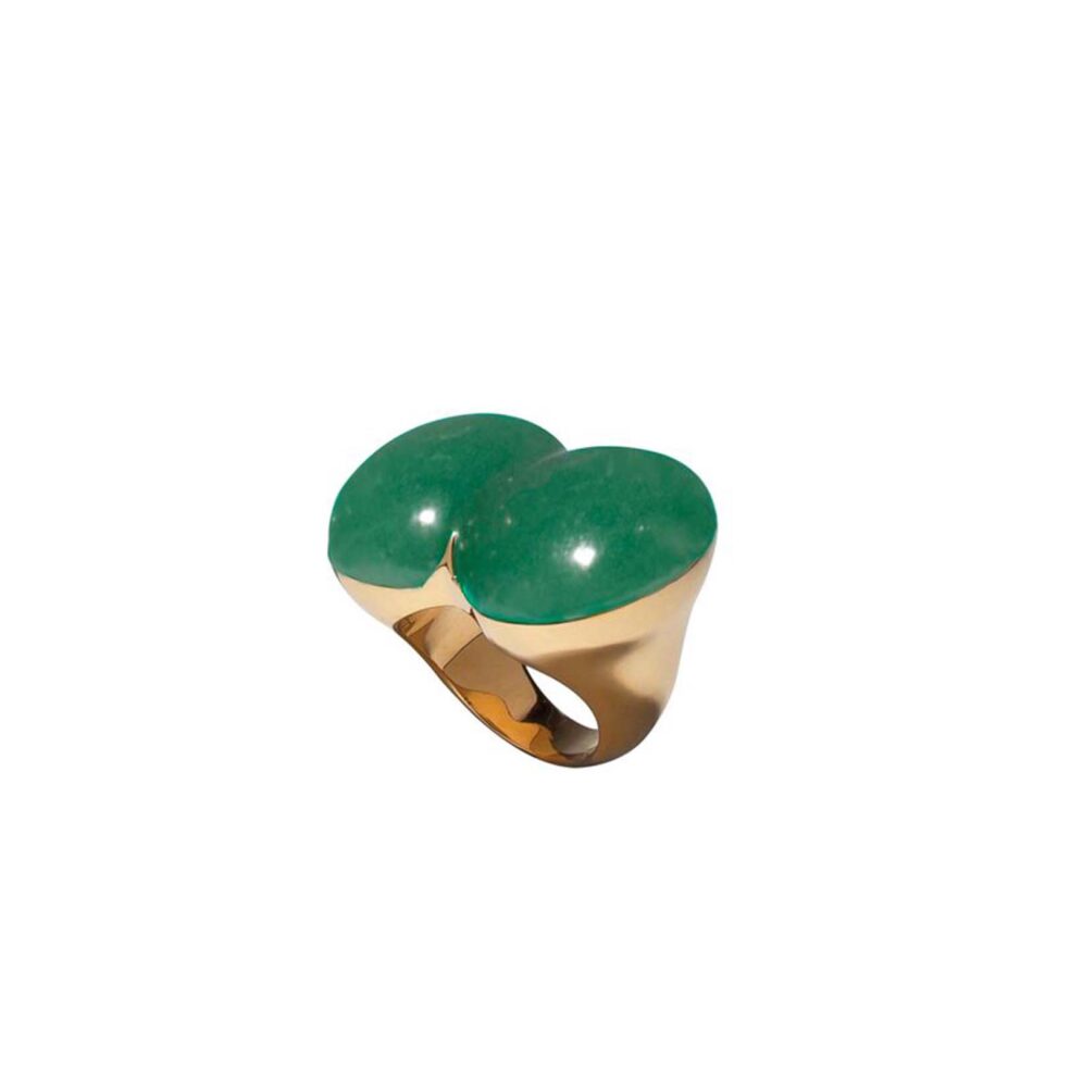 Curvy Green Ring