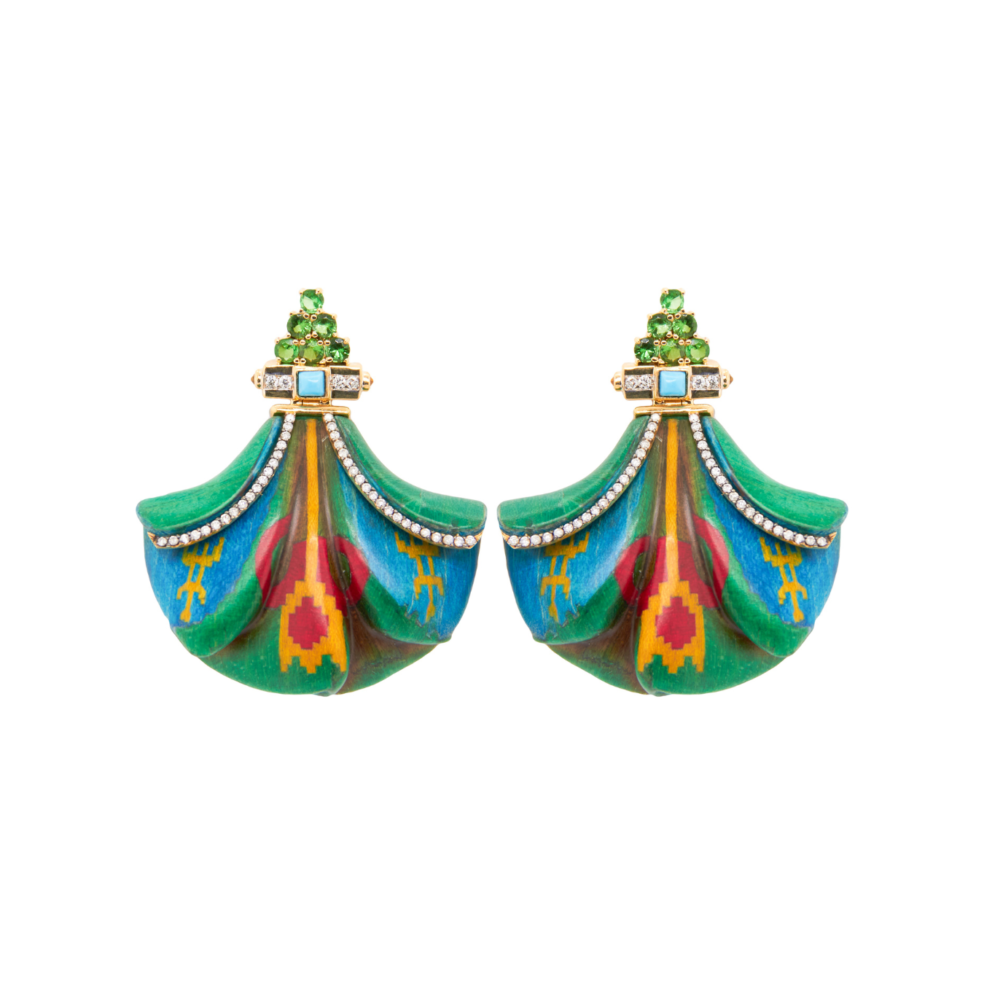 Silk road earrings