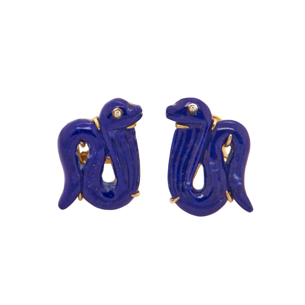 Egypt snake earrings
