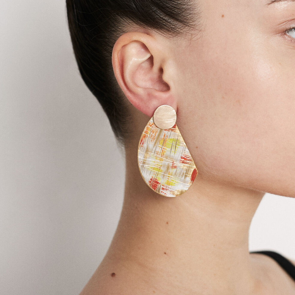 Wall Earrings in Multicolour