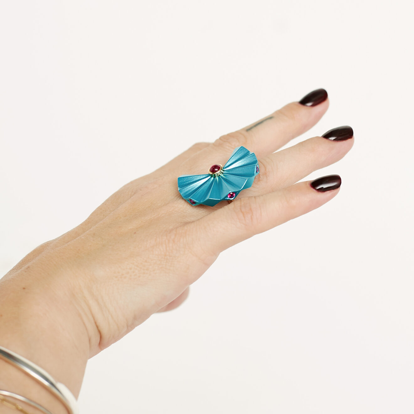 Julia_5060 Mambo Ring - Turquoise