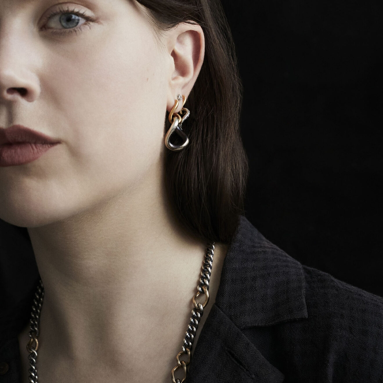 Hum chain link earrings Chain Link Earrings