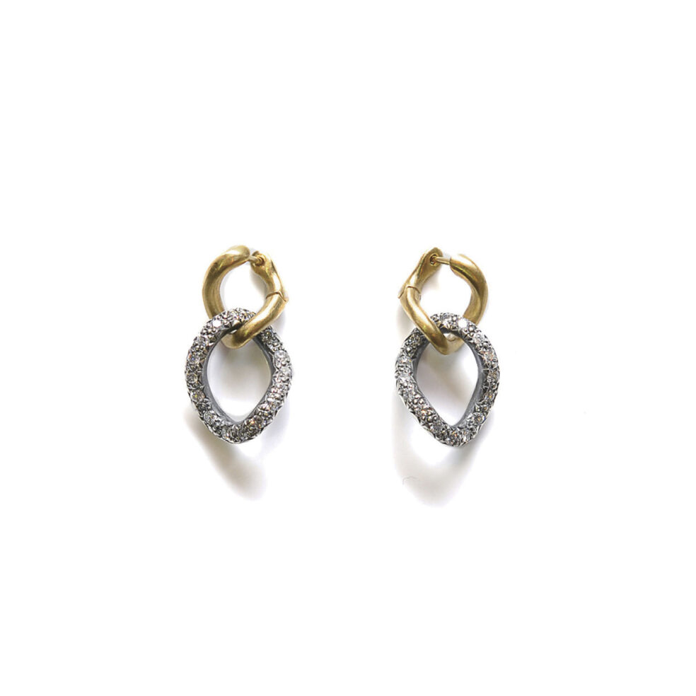 Diamond Chain Link Earrings