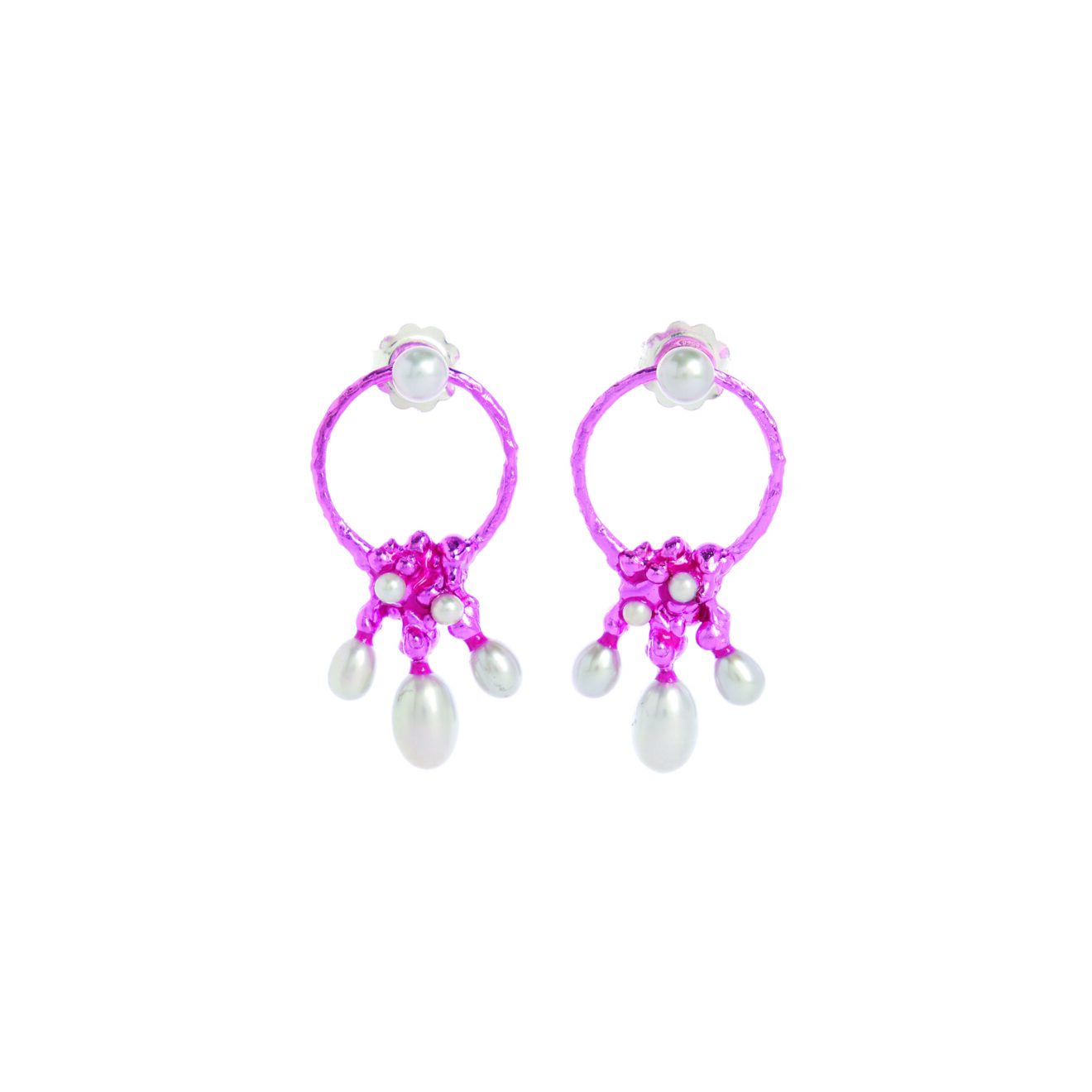 Melting Flowers Pink Melting Flowers Earrings - Pink