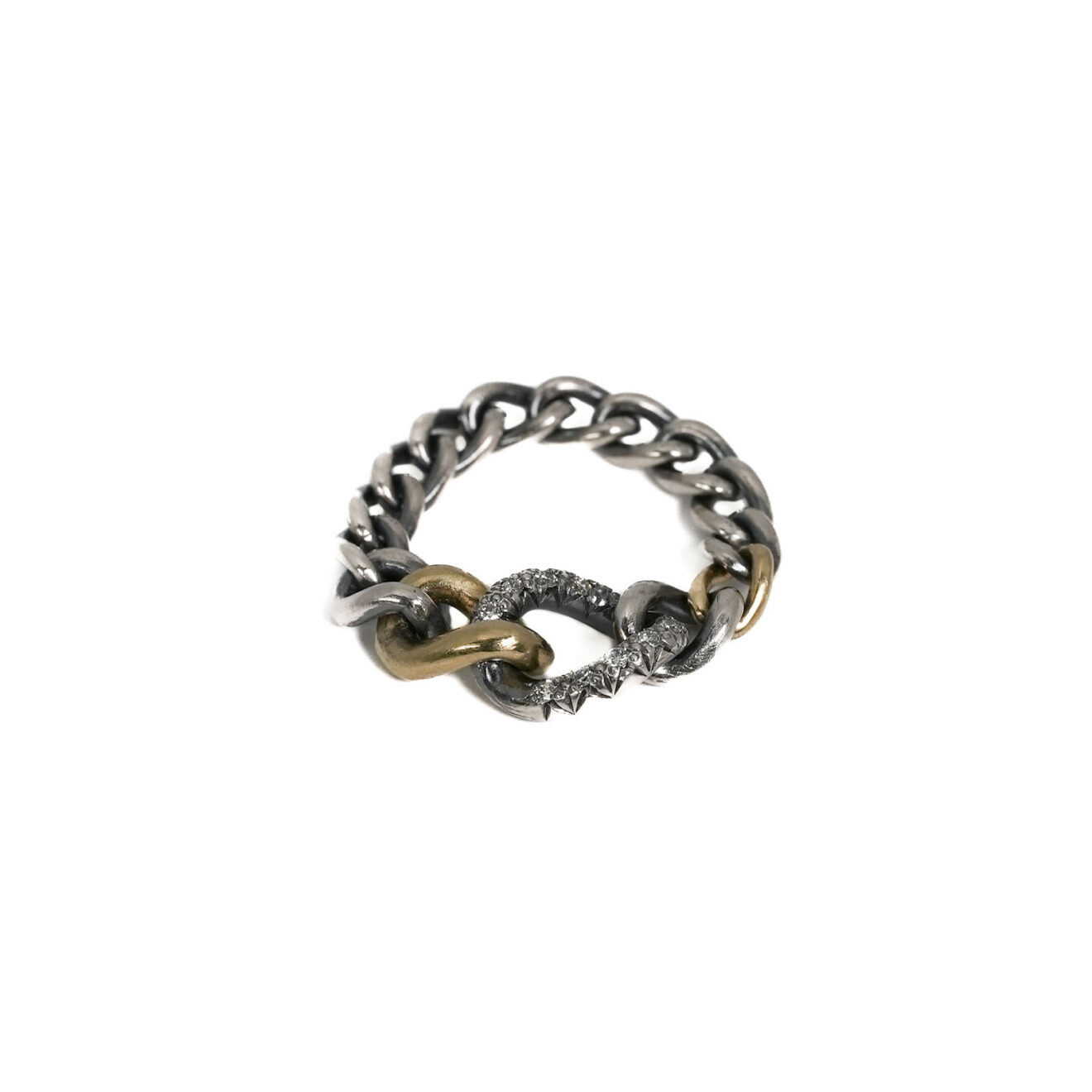 V-Shaped Zipper Chain Ring Necklace Bracelet Earrings Set