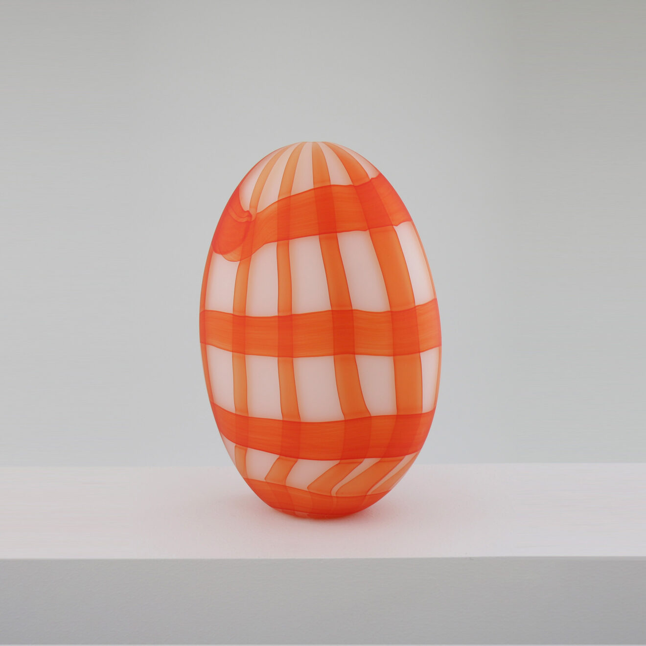 Untitled-5 Gingham Vessel Large - Orange