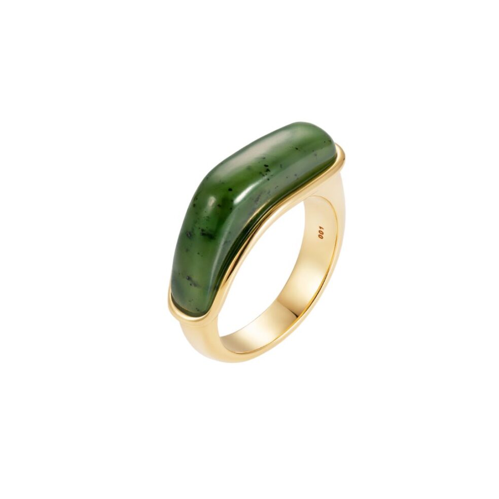 Oblong Small Ring Nephrite Jade