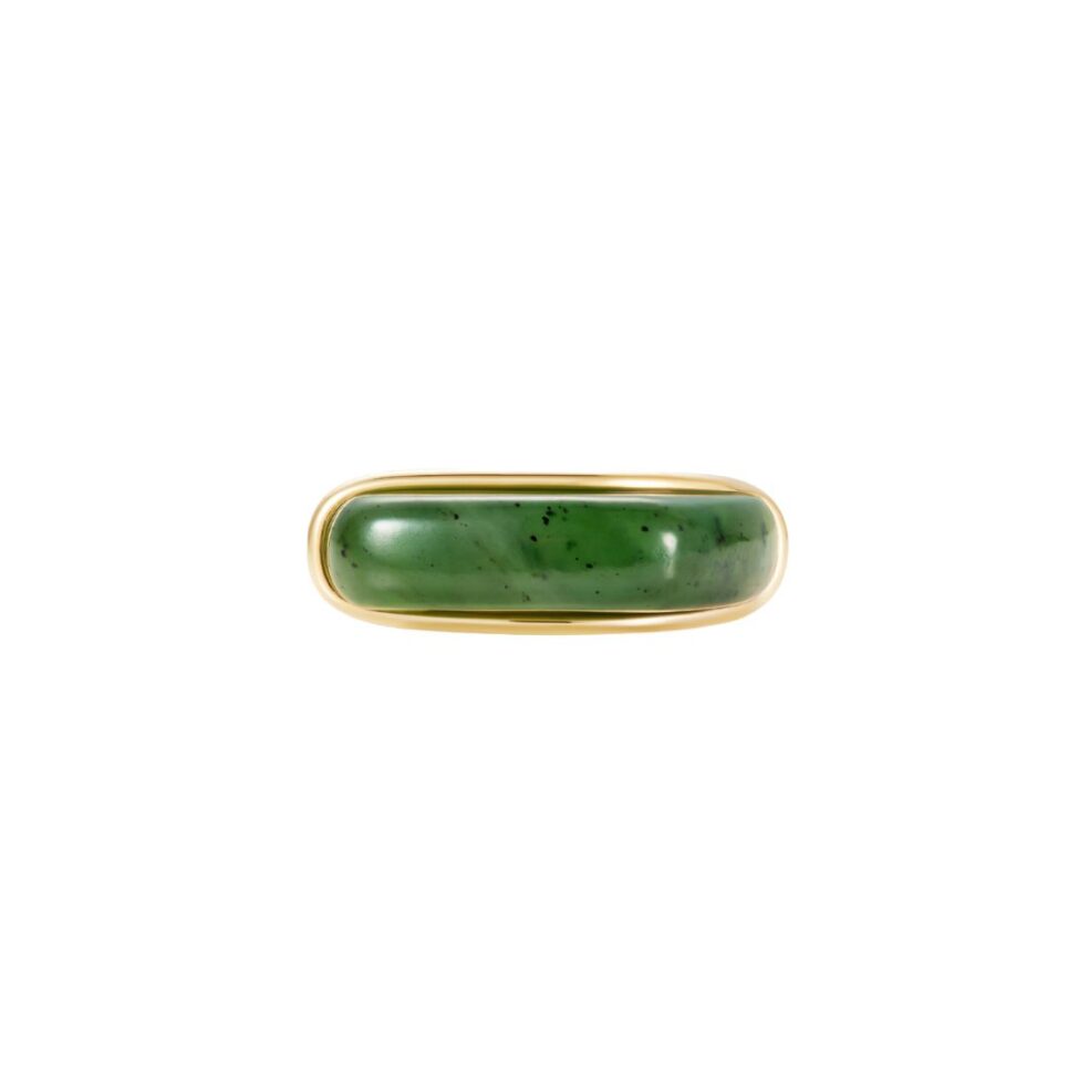 Oblong Small Ring Nephrite Jade