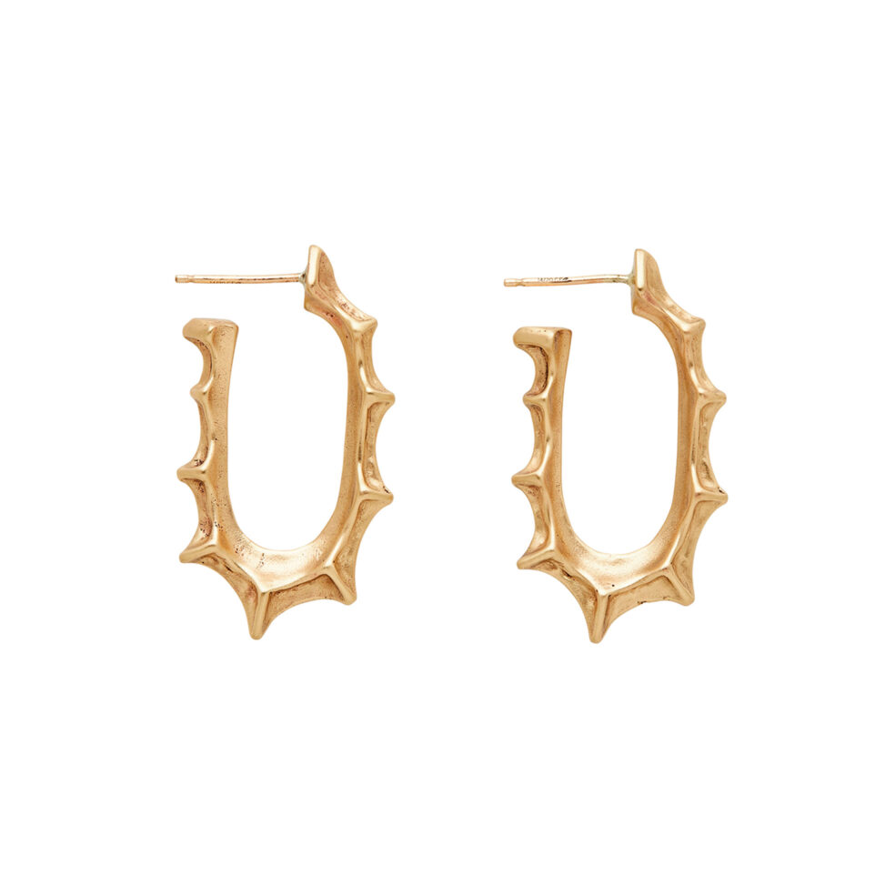 Norse Bronze Hoop Earrings