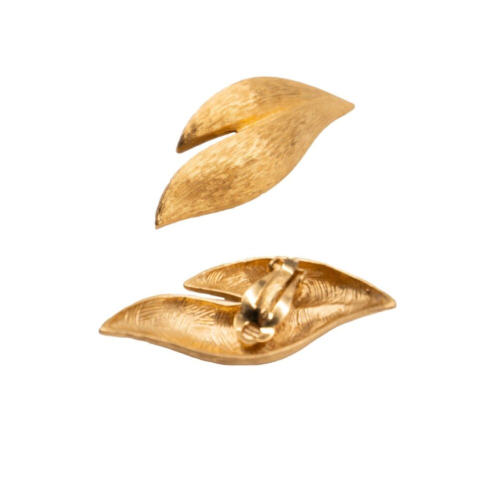 Givenchy Leafy Gold Clip Earrings